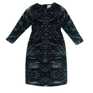 CBKD x BNKR Womens Dress Size Medium 10 12 Stretch Black White Back Cut Out